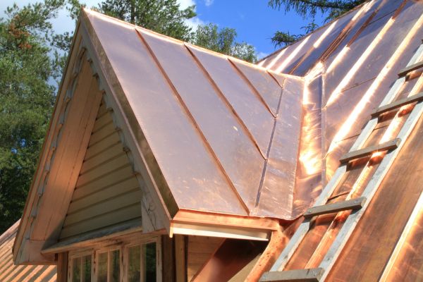 Copper Roof Construction in West Hartford